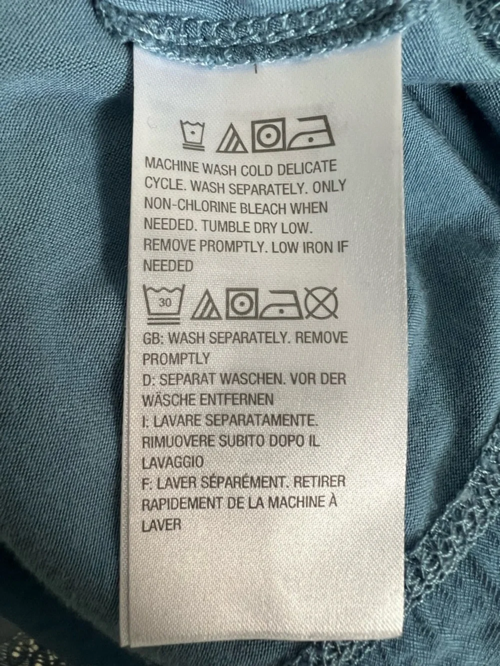 LOGO Layers by Lori Goldstein Size XXS Blue Knit Tank with Lace & Woven Trim
